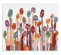 DSZUJTYROP Languages Around the World Welcome Poster Classroom Education Multicultural Visual Wall Decor(Unframed,08x12inch(20x30cm))