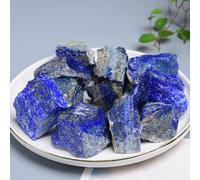DSZUJTYROP Lapis Lazuli Stone Crystal Bule Color Rough Home Decor Fish Tank Flower Decoration Ornaments (Size : 390-400g (1pack))