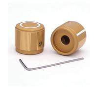 DSZUJTYROP Lot de 2 boutons de contrôle électronique en aluminium pour axe de 6 mm de diamètre (blanc)