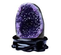 DSZUJTYROP Raw Amethyst Crystal Cluster Irregular, Geode, Decorative Feng Shui Stone Purple Home Decor,210~300g