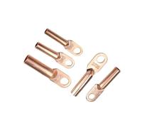 DT-10 16 25 35 50 DT Type Cuivre Sertissage Câble Terminal Tube Connecteur De Fil Non Isolé Épissure Anneau Cosses Nez De Trou De Boulon Circulaire(Copper DT-50mm2,2 pieces)