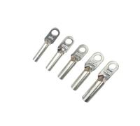 DT-10 16 25 35 50 DT Type Cuivre Sertissage Câble Terminal Tube Connecteur De Fil Non Isolé Épissure Anneau Cosses Nez De Trou De Boulon Circulaire(Silver DT-10mm2,2 pieces)