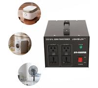 DT-1000 Transformateur, conversion de tension haute et basse, protection contre les surcharges, noir