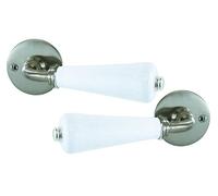 DT 2000 654350 Ensembles Béquilles Canon Rosaces Porcelaine Blanc