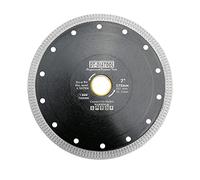 DT-DIATOOL Disque à Tronçonner Diamante 175 mm x 25,4 mm/22,23 mm Lame de Scie avec X Maille Turbo pour Porcelaine Tuile Marbre Céramique Granit