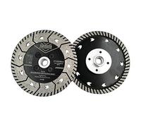 DT-DIATOOL Disque à Tronçonner Diamante 2 Pièces 125 mm x M14 Lame de Scie Double Face pour Couper Meulage Béton Granit Marbre Pierre