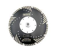 DT-DIATOOL Disque à Tronçonner Diamante 230 mm x M14 Turbo Lame de Scie avec Dents de Protection pour Couper Meuler Béton Marbre Granit