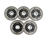 DT-DIATOOL Disque à Tronçonner Diamante 5 Pièces 75 mm x M14 Lame de Scie Double Face pour Couper Meulage Béton Granit Marbre Pierre