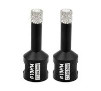 DT-DIATOOL Foret Diamant 2PCS 10mm Scie Cloche pour Forage à Sec Carrelage Porcelaine Marbre Céramique Granit