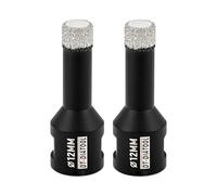 DT-DIATOOL Foret Diamant 2PCS 12mm Scie Cloche pour Forage à Sec Carrelage Porcelaine Marbre Céramique Granit