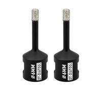 DT-DIATOOL Foret Diamant 2PCS 6mm Scie Cloche pour Forage à Sec Carrelage Porcelaine Marbre Céramique Granit
