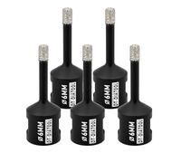 DT-DIATOOL Foret Diamant 5PCS 6mm Scie Cloche pour Forage à Sec Carrelage Porcelaine Marbre Céramique Granit