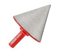 DT-DIATOOL Fraise à chanfrein en diamant 50mm avec queue hexagonale pour agrandir, tailler et façonner les trous existants dans les carreaux de granit, marbre et porcelaine.