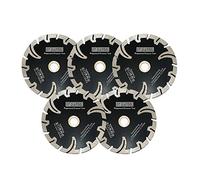 DT-DIATOOL Lame de diamant 5 pouces 5pcs pour granit pierre béton marbre disque de coupe pressé à chaud avec segment de protection en T