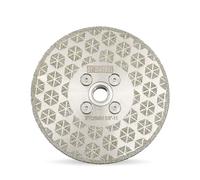 DT-DIATOOL Lame diamant 12,7 cm x 1,5 cm Bride filetée - Disque de coupe et de meulage diamant galvanisé simple face pour granit, marbre, pierre naturelle