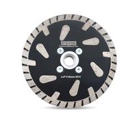 DT-DIATOOL Lame diamant 4-1/2" pour béton, granit, brique, disque diamant avec dents de protection inclinées pour meuleuse d'angle