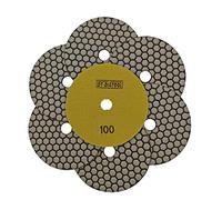 DT-DIATOOL Sec Disque Diamant de Polissage 125mm 7 Pieces #200 pour Céramique Marbre Granit