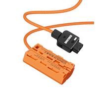 DT-NPF D-Tap vers NPF Câble tressé pour batterie factice DC Coupleur Accessoire pour moniteurs/lumière vidéo LED/Microphone/émetteur récepteur sans fil