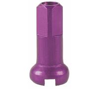 DT Swiss Écrous en Aluminium 2,0 mm - 100 pièces violet 12 mm