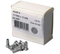 DT SWISS BOÎTE DE 100 ÉCROUS DE RAYON EN ALUMINIUM 2 mm
