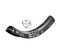 DT Swiss E 512 Sleeve-joined disc-specific 28 hole Presta-drilled black - 27.5in