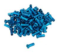 DT Swiss Écrous en Aluminium 2,0 mm - 100 pièces bleue 12 mm