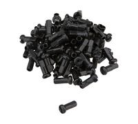 DT Swiss Écrous en Aluminium 2,0 mm - 100 pièces noir 12 mm