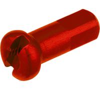 DT Swiss Écrous en Aluminium 2,0 mm - 100 pièces rouge 12 mm