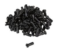 DT Swiss Écrous en Aluminium Pro Lock® 2,0 mm - 100 pièces noir 12 mm