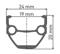 Dt Swiss Jante 535 26´´ 20 Rb Vi Mtb