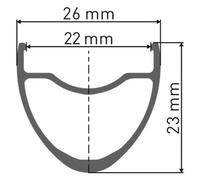 Dt Swiss Jante De Vélo De Route R 500 700c 23 Db Vi Disc Tubeless