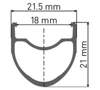 Dt Swiss Jante De Vélo De Route Rr 411 700c 21 Symmetric Rb Vi Tubeless