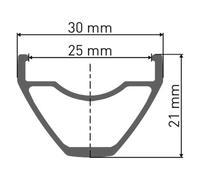 Dt Swiss Jante E 512 27.5´´ 25 Db Vi Disc Tubeless Mtb