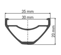 Dt Swiss Jante Vtt H 552 29´´ 30 Mm Std Vi Disc Tubeless