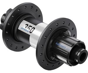 DT Swiss Moyeu arrière hybride 350 degrés 12 mm x 148 mm HyperGlide 8/9/1 | Noir/blanc, 32H, DEG 60 DF