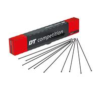 DT Swiss Rayons Droits de compétition 14/15 g = 2/1,8 mm boîte de 100, Noir 286 mm