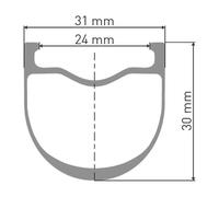 Dt Swiss Roue Arrière De Gravel Grc 1100 Dicut 30 27.5 isc Tubeless