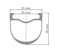 Roue arriere dt swiss grc 1100 dicut 30 700 mm 12x142 mm center lock