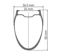 Roue arriere dt swiss grc 1100 dicut 50 700 mm 12x142 mm center lock