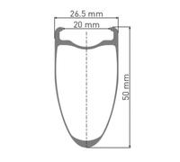 Dt Swiss Roue Arrière De Route Arc 1100 Dicut 50 650b isc Tubeless