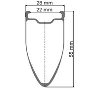 Roue arriere dt swiss arc 1400 dicut 55 disc 12x142mm centerlock