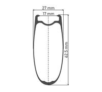 Dt Swiss Roue Avant De Route Arc 1400 Dicut 62 Tubeless