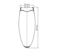 DT Swiss Roues ARC 1400 DICUT 80 Disque Carbone Center Lock 28" - XS noir