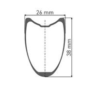 Dt Swiss Roue Avant De Route Crc 1100 Spline 38 isc Tubular