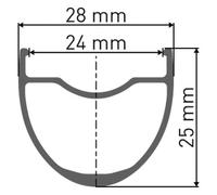 Dt Swiss Roue Avant Gravel Hg 1800 Spline 25 650b isc Tubeless