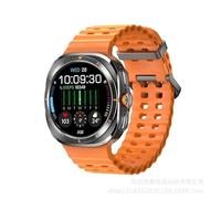 DT Watch Ultra Montre intelligente 47 mm ROM 4 Go lecteur vidéo étanche IP68 chargeur sans fil NFC pour homme et femme (orange)