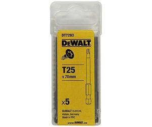 DT7293-QZ - Puntas para tornillos Torx - 70 mm longitud.