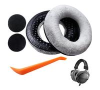 DT770 Coussinets de rechange en mousse pour casque Beyerdynamic DT 770/Pro, DT 880/Pro, DT 990/Pro, en mousse, avec embouts en plastique
