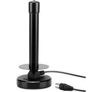 DTA250-Powerful HD TNT Indoor TV Antenna-Portable Digital Discrete for TV Radio Dab/USB TV Receiver-UHF Magnetic Magnet-Compatible with DVB-T/DVB-T2 MPEG4 (H.264)-Black