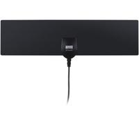 DTA420 Antenne TV Intérieur Puissante TNT HD Haut Gain Extra Plate Discrète Attache Fenêtre Vitre Mural Autocollante Universelle Télévision Numérique - Noir